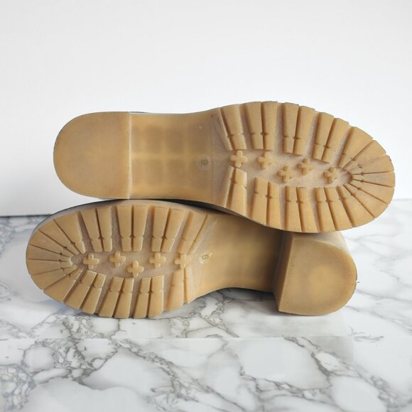 Oasis Society Madilyn Camel Tan Suede Lace-up Heel Boot Size 9 - Picture 7 of 8